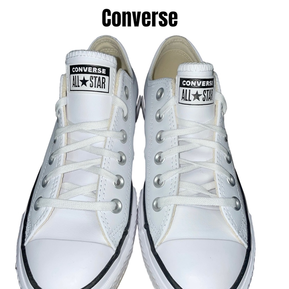 NWT Converse Women’s All Star Leather Platform Sneakers - Picture 5 of 11